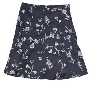 Ann Taylor Embroidery Floral A Line Skirt